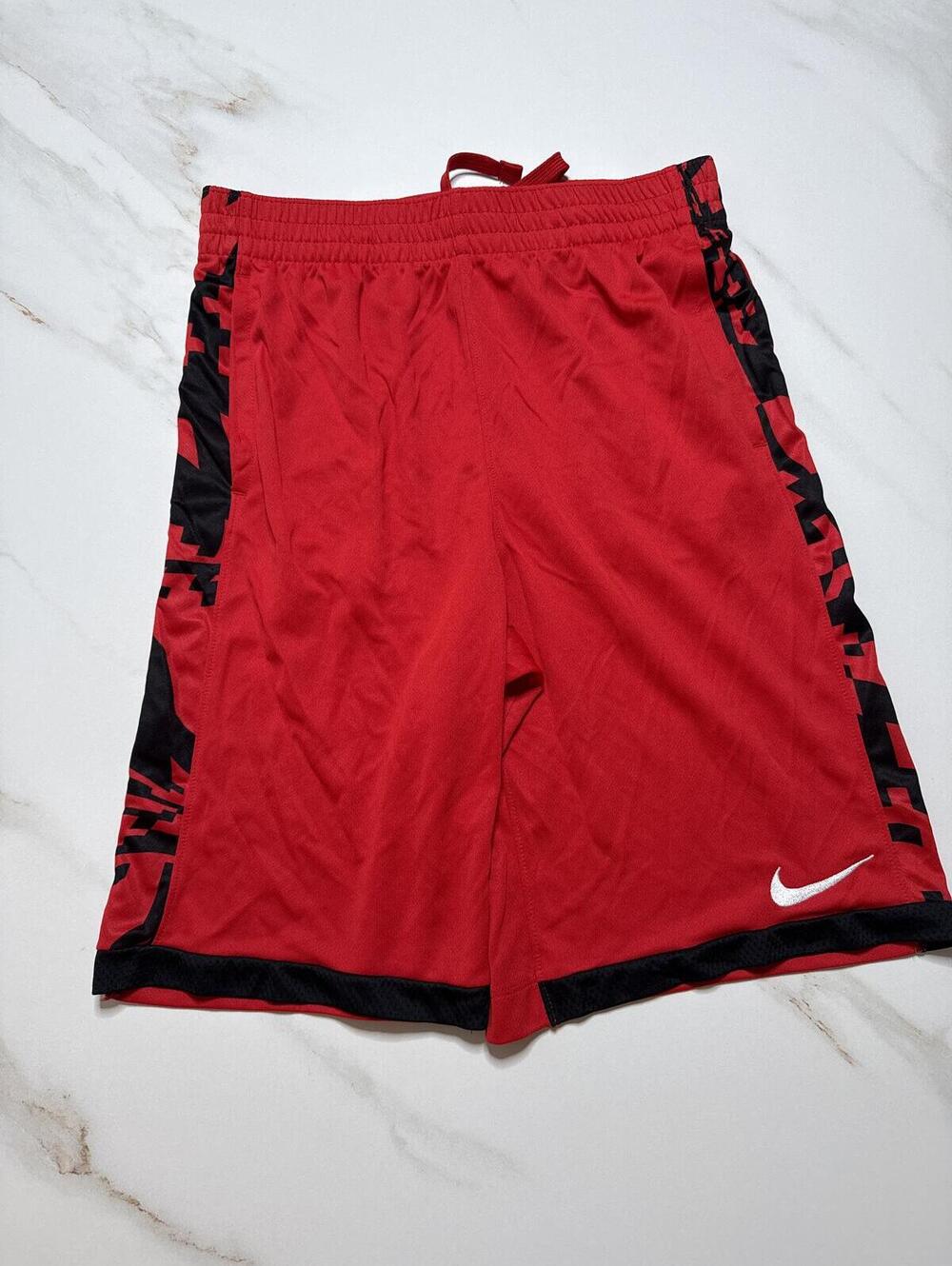 Nike Athletic Shorts DRI-FIT Red Shorts - Boys XL